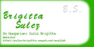 brigitta sulcz business card